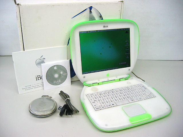 色キーライムグラファイトApple iBook クラムシェル グラファイト