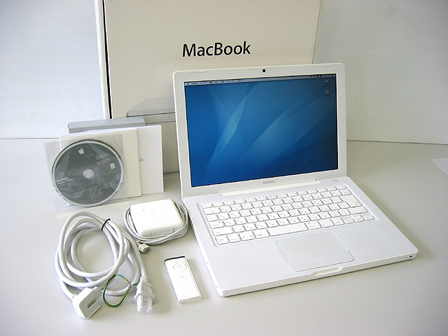 中古MacBook 2.4GHz 白 13.3インチ MB403J/A