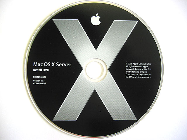 Mac OS X 10.4 Tiger Server Unlimitedクライアント版
