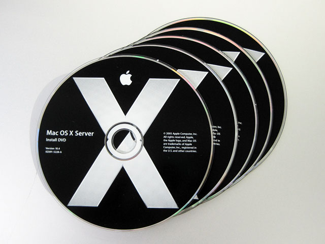 Mac OS X 10.4 Tiger Server 10クライアント版