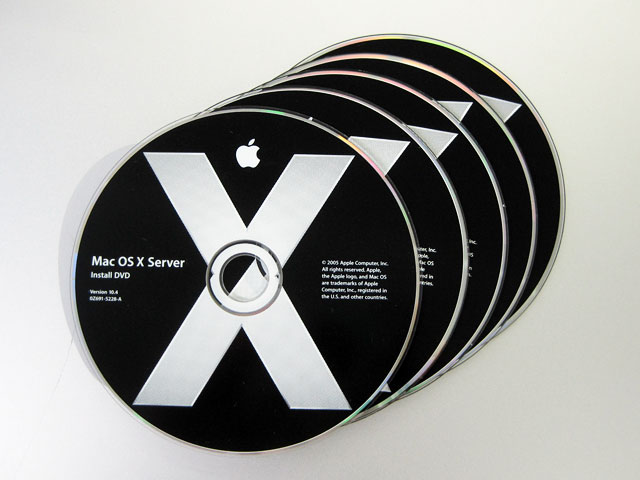 中古Mac OS X 10.4 Tiger Server 10クライアント版M9769J/A