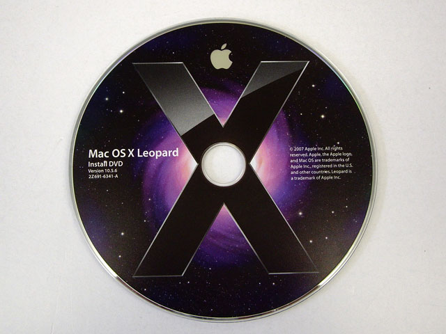 中古Mac OS X 10.5.6 Leopard (DVD版)MC094J/A
