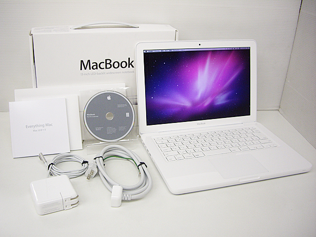 中古MacBook 2.4GHz 白ユニボディ 13.3インチMC516J/A