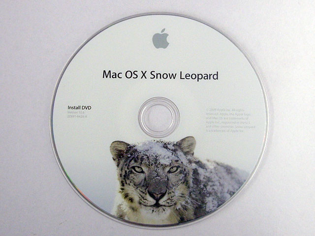 Apple MacBook 本体 Mac OS X  Leopard付属 アップル、最新Mac OS X「Snow Leopard」の発売日を8月28日に決定