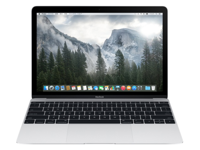 中古MacBook Core M 1.1GHz シルバー 12インチ(RetinaDisplay)MF855J/A