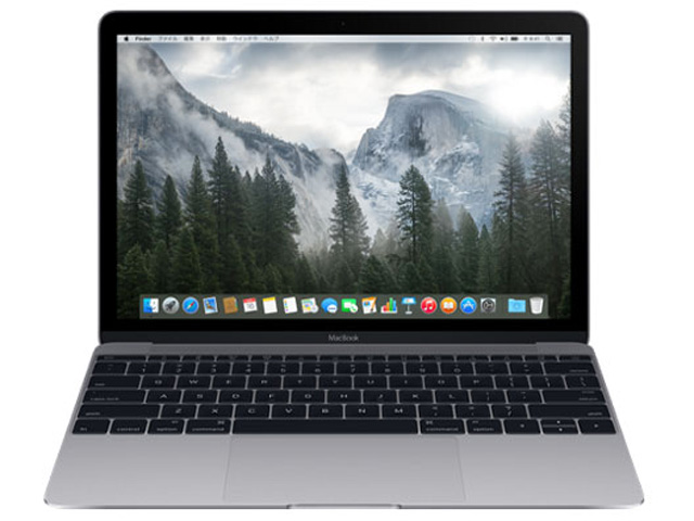 中古MacBook Core M 1.1GHz スペースグレイ 12インチ(RetinaDisplay)MJY32J/A