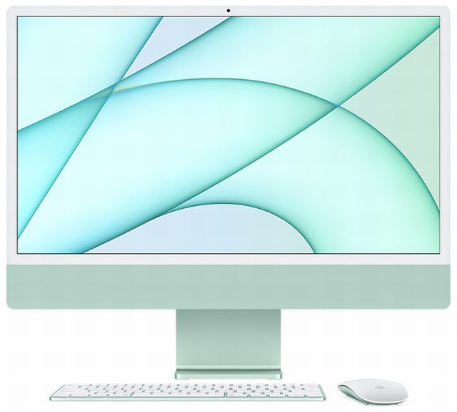 中古iMac Retina 4.5K Apple M1チップ(8コア) 24インチ　グリーン(中古)