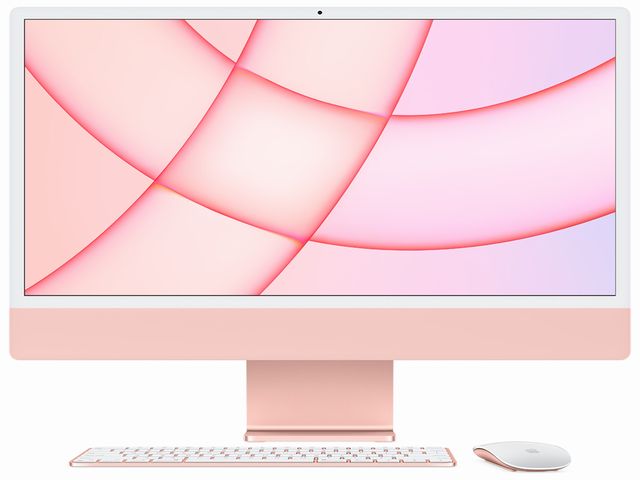 中古iMac Retina 4.5K Apple M1チップ(8コア) 24インチ　オレンジ(中古)